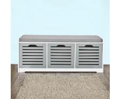 Schuhbank,Sitzbank,Schuhregal,Schuhschrank,Schuhtruhe,Sitzkommod Fsr23-Hg