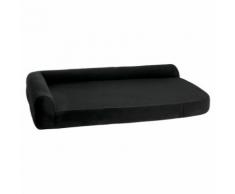 Hundebett Ortho Visco eckig schwarz