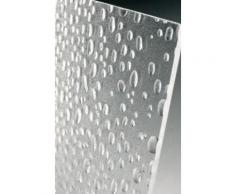 Eckdusche Schiebetüren 90x90x185 cm (LxBxH), 4-teilig, Echtglas, Silber Matt
