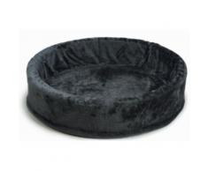 Plüschiges Hundebett Hundekorb Hundebank Hundesofa Oval 100cm *neu*