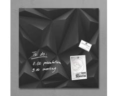 sigel Glas-Magnettafel artverum® 48,0 x 48,0 cm Black Diamond