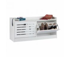 relaxdays Schuhschrank weiß