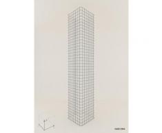 Gabionensäule eckig 37 x 37 cm, Höhe 80 cm, Maschenweite 5 x 5 cm Gabione/Säule
