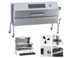 Edelstahl Spanferkel-Grill Maxwell mit Motor | Holzkohlegrill mit drei Grillrosten | mehrere