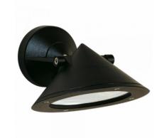 Wandstrahler A-92461, schwarz, Aluguss, drehbar, schwenkbar, mit Montageplatte, R7s