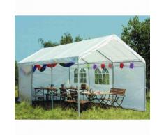 Siena Garden 556369 Partyzelt 3x6 m PE, weiß inklusive Dach und Seitenteilen weiß