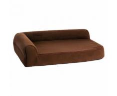 Hundebett Ortho Visco eckig braun