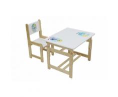 Polini Kids Kindersitzgruppe Eco 400 SM Dino aus Holz,3051-04