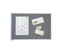 dots Pinnwand Stoff grau 120,0 x 90,0 cm