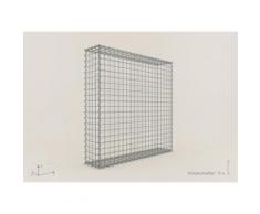 Gabione / Steinkorb 100 x 100 x 20 cm, Maschenweite 5 x 5 cm, Gabionen