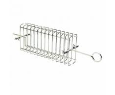 Grillkorb mit Spieß, verchromt, zu 43764, 43765, 43801, 51085, 51101, 51141