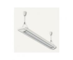 Energiespar-Deckenleuchte MAULline, Rasterleuchte, 2x 36W, (L)124.7 cm, weiß