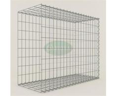 Anbau-Gabione Typ2 Steinkorb 100 x 80 x 40 cm, Maschenweite 5 x 10 cm, Gabionen