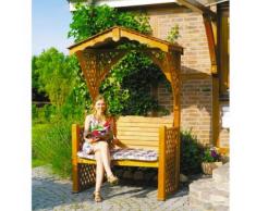 Holz-Gartenlaube Starnberg Gartenbank Kiefernholz massiv imprägniert