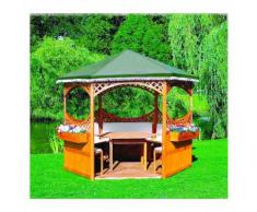 Pavillon Palma Foliendach mit oder ohne Möbel Holzpavillon