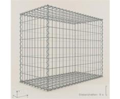 Anbau-Gabione Typ3 Steinkorb 100 x 80 x 50 cm, Maschenweite 5 x 10 cm, Gabionen