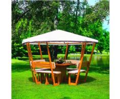 Pavillon Rosenheim mit grünem oder weißem Dach Holzpavillon
