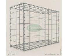 Anbau-Gabione Typ3 Steinkorb 100 x 70 x 40 cm, Maschenweite 10 x 10 cm, Gabionen