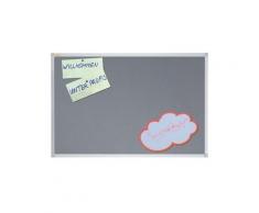 Franken Textiltafel X-traLine, 1.800 x 900 mm, grau Pinnwand mit robuster Filzoberfläche, Aluminium-
