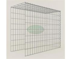Anbau-Gabione Typ4 Steinkorb 100 x 80 x 40 cm, Maschenweite 5 x 10 cm, Gabionen