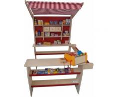 Kaufladen 105 x 84 x 72 cm, Stoff, Birke