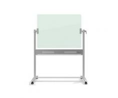 nobo Mobile Glas-Magnettafel Diamond, (B)1.200 x (H)900 mm doppelseitig, horizontal um 360 Grad dreh