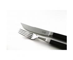 Paul Adrian Solingen Steakbesteck 12tlg. Steak Messer Gabel Grillbesteck Pizzabesteck Set Schwarz