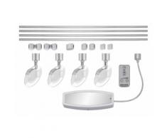 Briloner 7603-044 LED Schienensystem 17 Teile Bl6000, dimmbar 4Spot