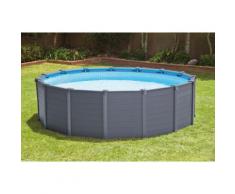 Intex Graphite Panel Pool Aufstellpool Set in Holzoptik, 26382Gn