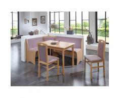 Eckbankgruppe Beringen Buche natur 165x125 cm 2x Stuhl Tisch Eckbank