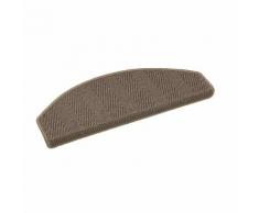 15er Set Sisal Stufenmatte Caracas Basalt 28x65 cm