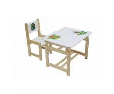 Polini Kids Kindersitzgruppe Eco 400 SM Lovely Dino aus Holz,3051-05
