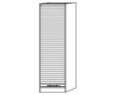 Rolladenschrank Buche/Alu50x42x200,4 cm
