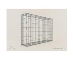 Gabione / Steinkorb 100 x 70 x 20 cm, Maschenweite 5 x 10 cm, Gabionen