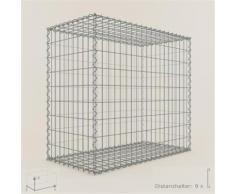 Anbau-Gabione Typ3 Steinkorb 100 x 90 x 50 cm, Maschenweite 5 x 10 cm, Gabionen