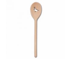 50 x Kochlöffel Löffel oval Buchenholz L 30 cm - mit gelasertem Motiv: Ente