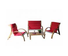 Leco Holz Sitzgruppe Rustik Garten Lounge Tisch Sessel Stuhl Sofa Möbel