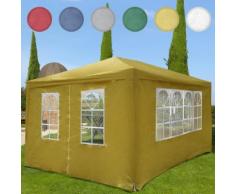 Festzelt Pavillion Partyzelt Gartenpavillon inkl. 4 Seitenwände 4 x 3 x 2,5 cm wasserabwei...
