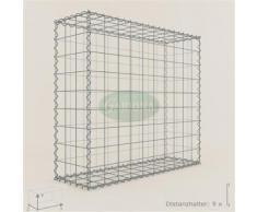 Anbau-Gabione Typ3 Steinkorb 100 x 90 x 30 cm, Maschenweite 10 x 10 cm, Gabionen
