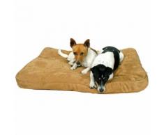 Hundekissen in Softoptik braun 120 x 75 x 10 cm Kissen Liegeplatz Hundebett