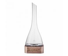 Zwiesel 1872 Iconics Dekanter mit Holzsockel, Karaffe, Cognac, Wein Glas Flasche, Kristallglas, 750
