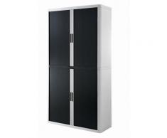 Rolladenschrank Stecksystem easyOffice weiss / schwarz 2m