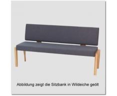 Sitzbank Debby 160 cm breit, Massiv Buche oder Wildeiche, gepolstert mit Kunstleder oder Polsterstof