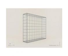Gabione / Steinkorb 100 x 90 x 20 cm, Maschenweite 10 x 10 cm, Gabionen