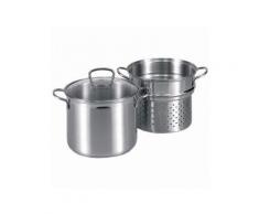 Krüger Spaghettitopf 24 cm Ø Edelstahl mit Glasdeckel