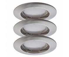 Deckeneinbauleuchte Coin satiniert rund starr LED 3x6 Deckenlampe Metallisch 927.22