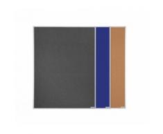 Magnetoplan Pinnwand, Größe 1500 x 1200 mm, Oberfläche Filz Blau
