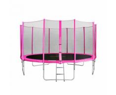 SixJump 4,30 M Gartentrampolin Pink Tp430/1767