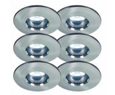 6er Set Ip65 LED Einbauleuchten inkl. 5W Neutralweiß LED Leuchtmittel Gu10 Sockel Badlampen Duschkab