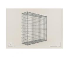 Gabione / Steinkorb 100 x 100 x 30 cm, Maschenweite 5 x 5 cm, Gabionen